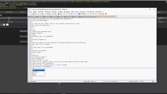 how to root server linux 2015-2016-2017 and bypass backconnect security dirtycow смотреть онлайн