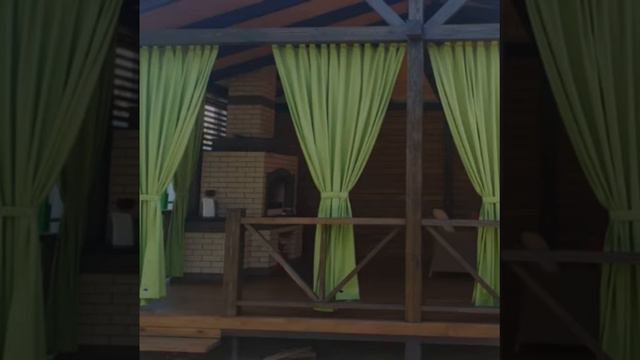 Шторы для открытых веранд террас и уличных кафе. смотреть онлайн
