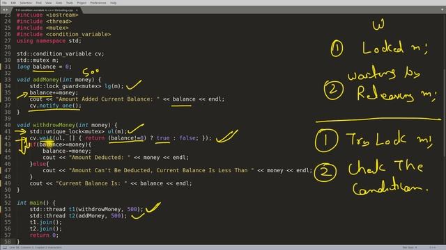 Condition Variable In C++ смотреть онлайн