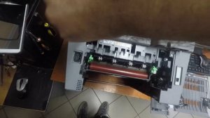 Замятие бумаги на выходе из печки Brother DCP-L2500DR