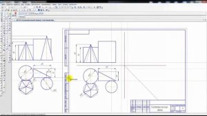 Урок #35 │ТРИ ПРОЕКЦИИ ГРУППЫ ГЕОМЕТРИЧЕСКИХ ТЕЛ│Вариант 4