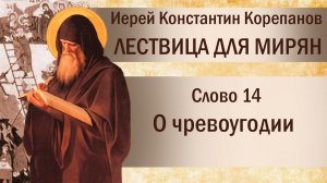 Слово 14. О чревоугодии. Иерей Константин Корепанов.