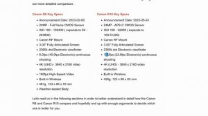 Canon R8 vs Canon R10: ЧТО ВЫБРАТЬ?