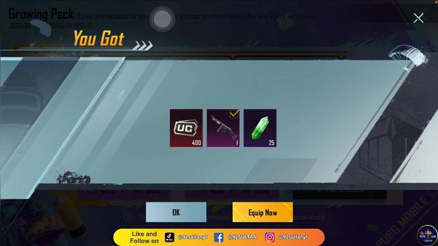 Growing pack ya wala lyna | part 2 | 25 green crystal free | #92sultan | #PubgMobile смотреть онлайн