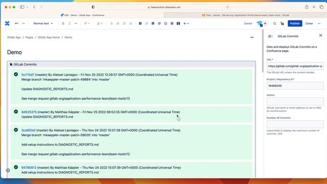 GitLab and Confluence - GitLab Commits Macro смотреть онлайн