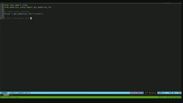 Browser Automation with Selenium and Python - Simple Example to Start смотреть онлайн