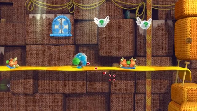 Yoshi's Woolly World - World 2-1 - Across the Fluttering Dunes [100% WALKTHROUGH] смотреть онлайн
