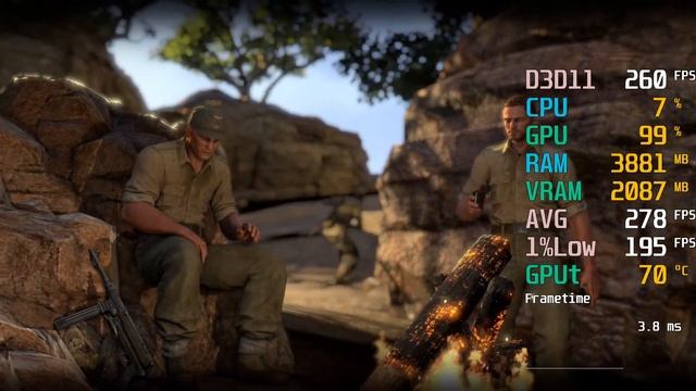 GeForce RTX 2060 -- Intel Core i5-10400F -- Sniper Elite 3 Benchmark смотреть онлайн