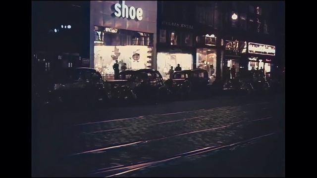 Chicago By Night, 1930s [60fps,Colorized] W Added Sound