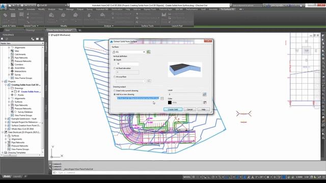 New in AutoCAD Civil 3D 2016: Creating Solids from Civil 3D Objects смотреть онлайн