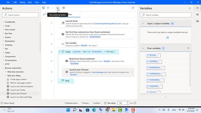 Using Power Automate for Desktop to send messages on Whatsapp through Excel смотреть онлайн