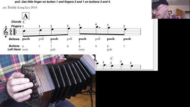 Speed The Plough - 20 Button Anglo Concertina Video Performance And Tutorial Clip