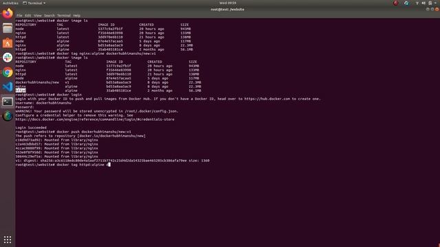 Pushing your Images to Docker Hub Account смотреть онлайн