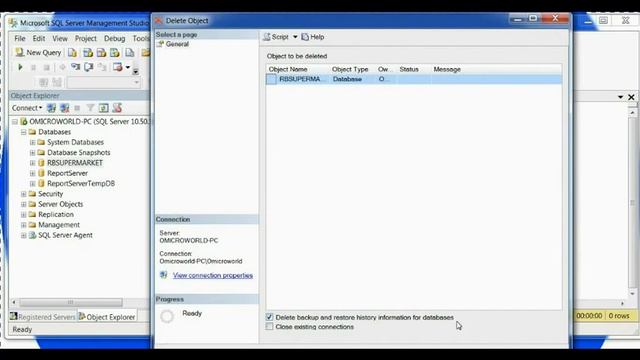 no syntax drop database SQL Server смотреть онлайн