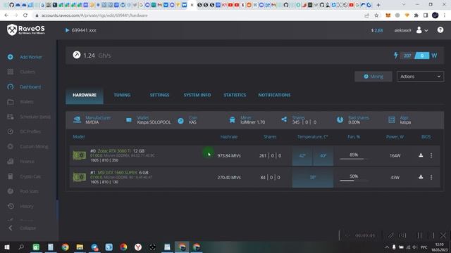 МАЙНИНГ Conflux (CFX) | ОБЩАЯ ИНФОРМАЦИЯ | ЗАПУСК НА RAVE OS | ПРОВЕРКА РАБОТОСПОСОБНОСТИ ПУЛОВ. смотреть онлайн