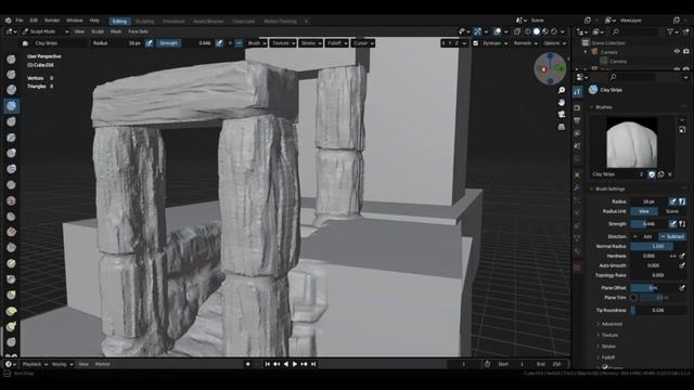 Environment Sculpting Timelapse | Blender смотреть онлайн