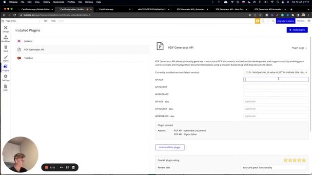 How To Generate PDF Files In Your Bubble App I Bubble Plugin Tutorial