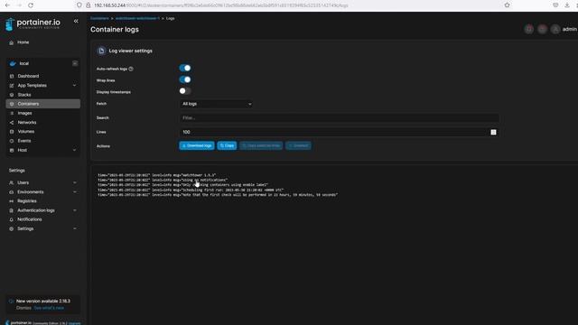 Update your containers easily. Install Watchtower using Portainer. смотреть онлайн