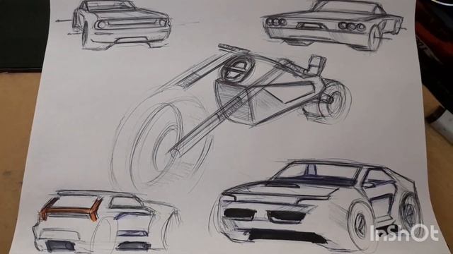 Daily car sketch practice #design #car #viral смотреть онлайн