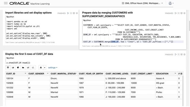 OML feature highlight: New OML Notebook templates for ML Clustering смотреть онлайн