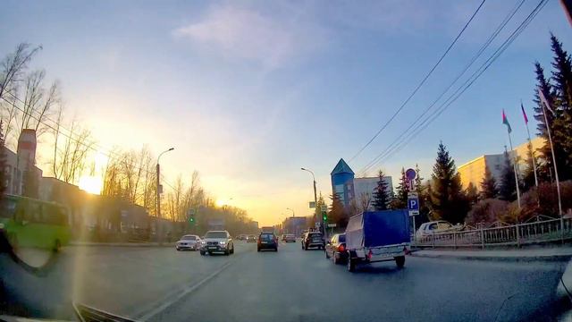 Поездка на автомобиле из поселка Боровский в Тюмень смотреть онлайн