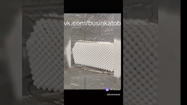 Белая сумка из бусин на фермуаре White bead bag with clasp #bag #bead #handmade #beadbag смотреть онлайн