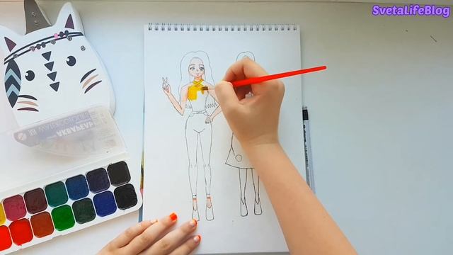 Современная акварель VS Советская. Какая лучше? | Рисую скетчи вместе с вами | SvetaLifeBlog смотреть онлайн