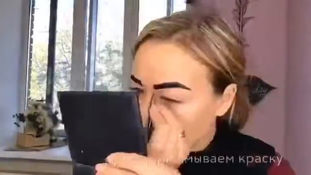 Коррекция и покраска бровей смотреть онлайн