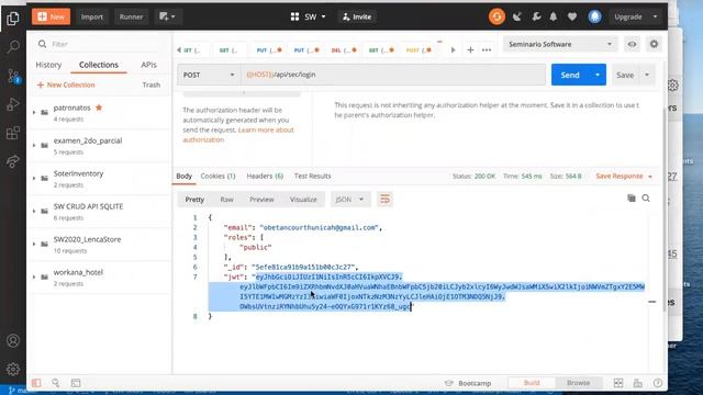 Implementando la estrategia JWT de Passport para authenticar la entrada a la rutas del API смотреть онлайн