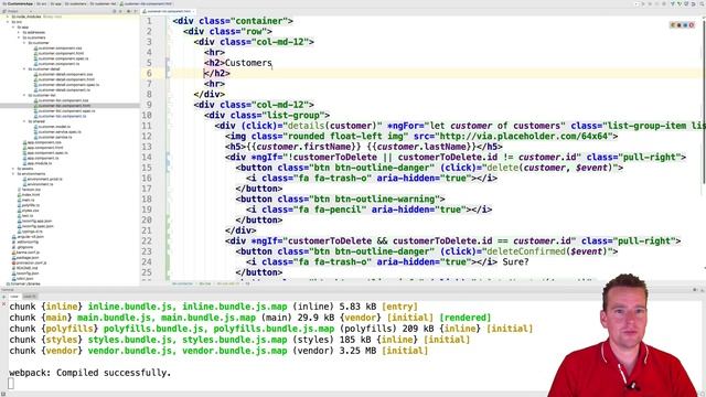 Building a Angular4+ Web App | S4P78 | SwitchMap recap and add A Create new customer Button смотреть онлайн