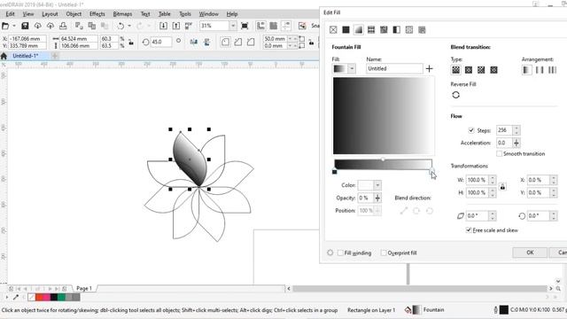 Create logo with Trasform in CorelDraw X9 смотреть онлайн