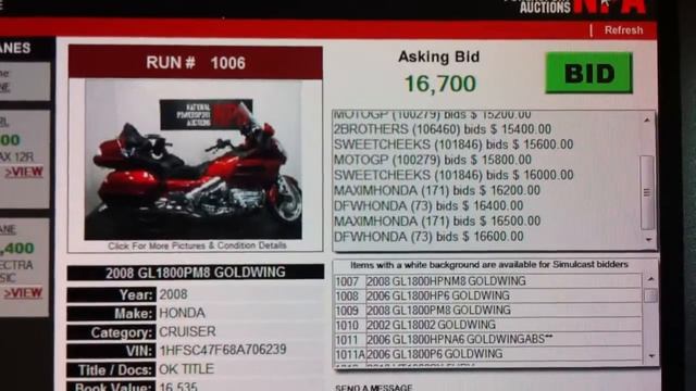 МОТОЦИКЛЫ ИЗ АМЕРИКИ Auction NPA Dallas 03. 11. 11. смотреть онлайн