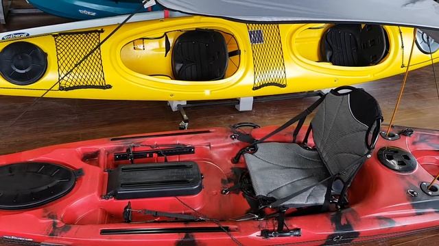 The Leisure Angler with optional tube frame seat/trolley and overhead canopy from Winner Kayak смотреть онлайн