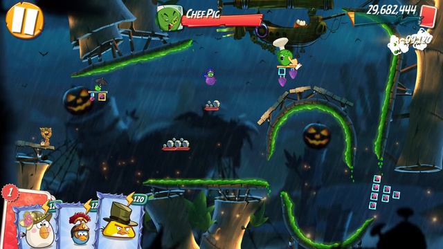 Angry Birds 2 PC (Windows 11) King Pig Panic (KPP) with Bubbles for extra Hal card (April 29, 2023) смотреть онлайн