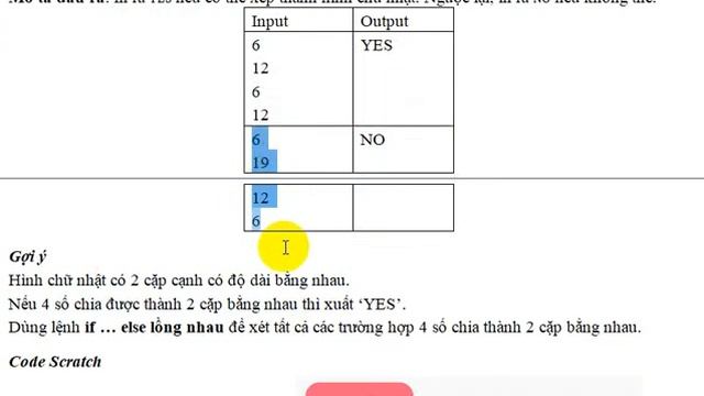 s hcn2 HÌNH CHỮ NHẬT - Học Scratch, python, pascal, C++ online смотреть онлайн