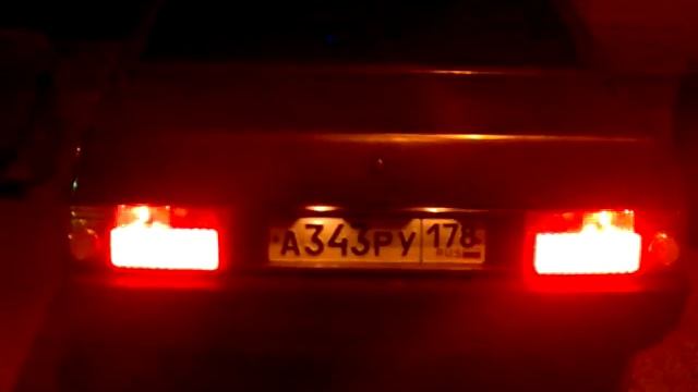 ВАЗ 21099 задние светодиодные фонари в действии смотреть онлайн