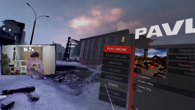 Шарф играет в CS:GO VR | бомбанул во время игры смотреть онлайн