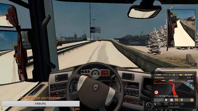 Играем в ЕТС 2 Карта Российские Просторы смотреть онлайн