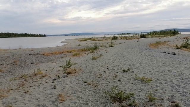 Озеро Имандра. Песчаная коса. Закат. 31.07.2023.