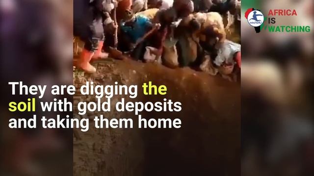Congolese Villagers Scramble as they Discover a Whole Mountain Full of Gold смотреть онлайн