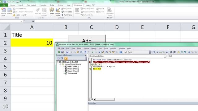 Add Recurring Items to Cell Using InputBox - ExcelVbaIsFun смотреть онлайн