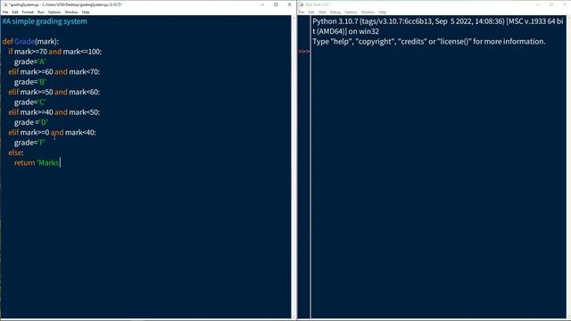 Python tutorial for Beginners: Building a simple Grading system смотреть онлайн