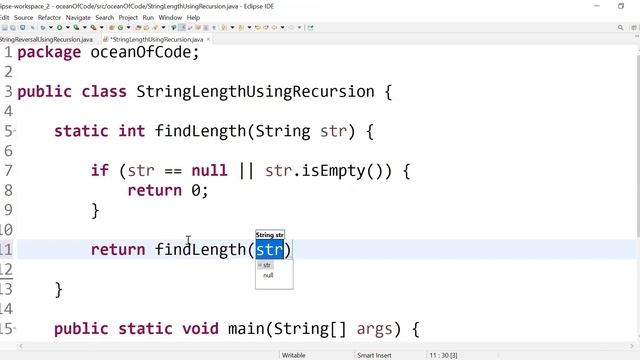 Find String Length Using Recursion in Java || Easy Way || 2 mins смотреть онлайн