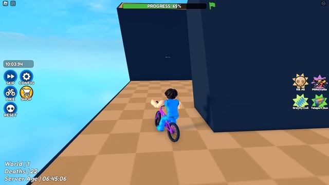 ?НЕРЕАЛЬНЫЕ ИСПЫТНИЯ НА ВЕЛИКЕ В РОБЛОКС! ШЕДИ Roblox Obby But You're on a Bike смотреть онлайн