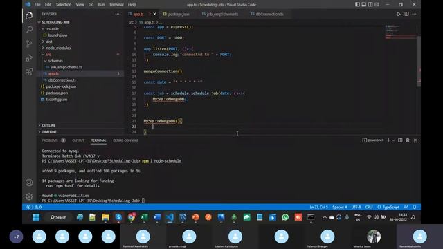 Part 111 Scheduling Jobs Schedular Code in Node JS смотреть онлайн