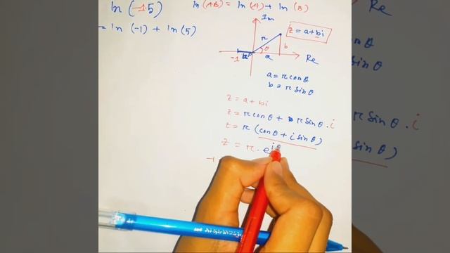 ln(-5)=? || concept of natural logarithm of negative number || смотреть онлайн