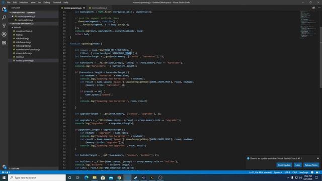 Screeps Tutorial - Part 11 - Problems With Creep Spawning Code смотреть онлайн