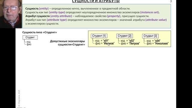 ИМД 2. Сущности и атрибуты смотреть онлайн
