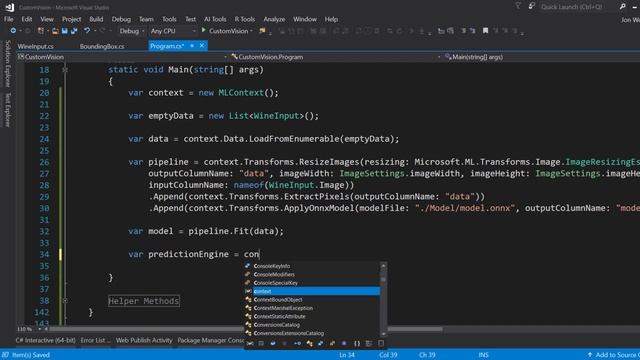 Predicting on a Custom Vision ONNX Model with ML.NET смотреть онлайн