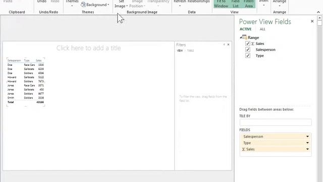 Excel 2013 Choose a Theme for Power View Reports смотреть онлайн